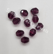 6pc Swarovski Crystal Amethyst 8mm Lucerna 5030 Beads; Rare 