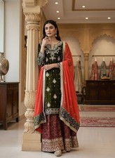 Pakistani Salwar Kameez Ready To Wear Suit Wedding Party Bollywood Eid Dress New