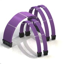 - AVA 30cm PSU Cable Extension Sleeved Custom Mod GPU PC Braided w/Comb Kit |...
