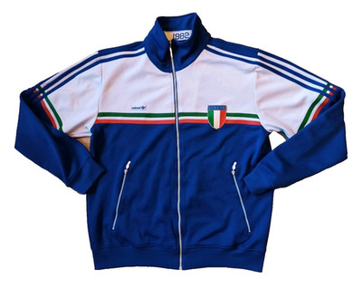 Adidas Italia 1982 Jacke Retro Vintage 80s World Cup Jacket Italy Italien L