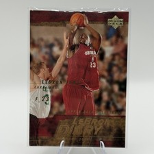 2003 UPPER DECK LEBRON JAMES LEBRON’S DIARY ROOKIE RC #LJ7 Insert Card Cavs. rookie card picture
