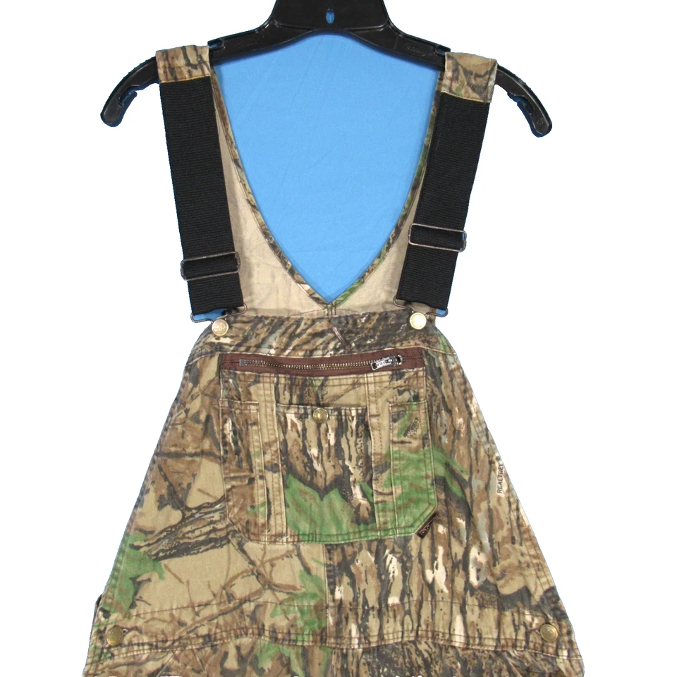WALLS Men's REALTREE CAMOUFLAGE Hunting Outdoor UNLINED OVERALLS Men's Sz 40x32 - Image 2 of 4