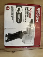 HYPER Tough 1/2" Aluminum Impact Wrench 1/2" Square Drive Silver/Black