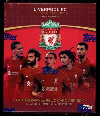 2022/23 Topps Liverpool Team Box Soccer Star Cards Factory Sealed HOT!