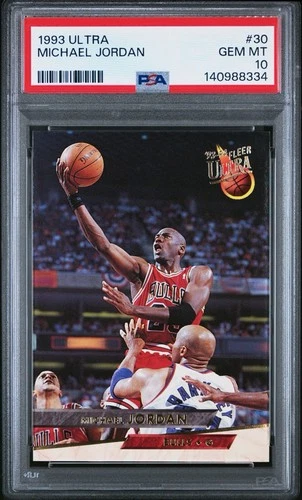 1993 ULTRA #30 MICHAEL JORDAN BULLS HOF PSA 10