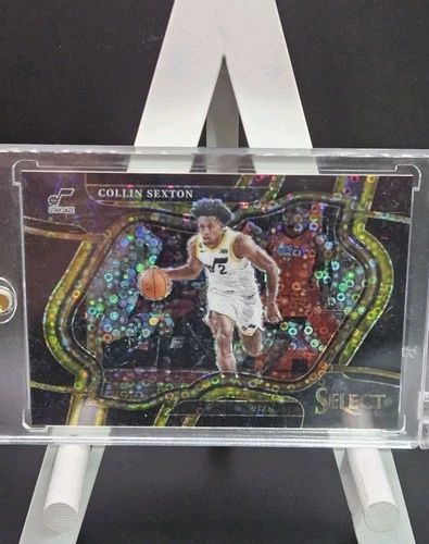 2022-23 Panini Select COLLIN SEXTON Courtside Black Disco Prizm 1/1 One of One