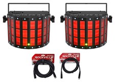  2 Chauvet DJ Kinta FX ILS D-Fi USB Effect Lights w/Laser/SMD/Strobe DMX Cables