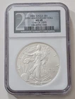 2002 AMERICAN 1 OUNCE SILVER EAGLE NGC MS68 20TH ANNIVERSARY SKU 1864092-046