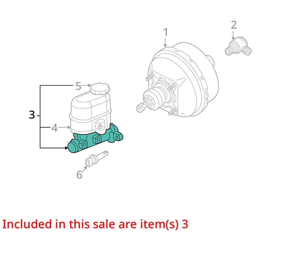 OLDSMOBILE CHEVROLET SILHOUETTE VENTURE 1997-1999 CILINDRO ASM, BRK MAS 18023761 Foto 3 de 4