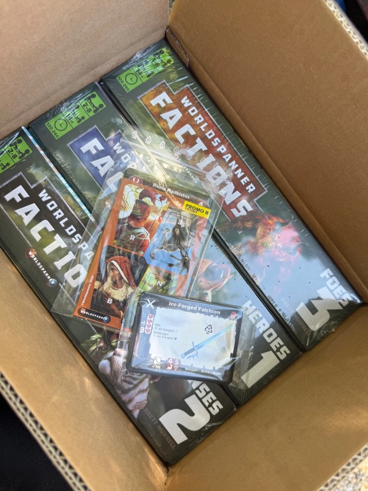 WORLDSPANNER FACTIONS Bundle 1-3 + Promo A, B MINT CONDITION (Retail $170) - Image 2 of 3