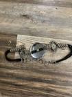 80s Vintage Boho Rope & Metal Decorative Belt Faux Horn Medallion — photo 2