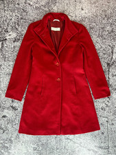 Max Mara Cappotto Giacca Lana Made in Italy Rosso Taglia - I 42 / USA 8 / GB 10