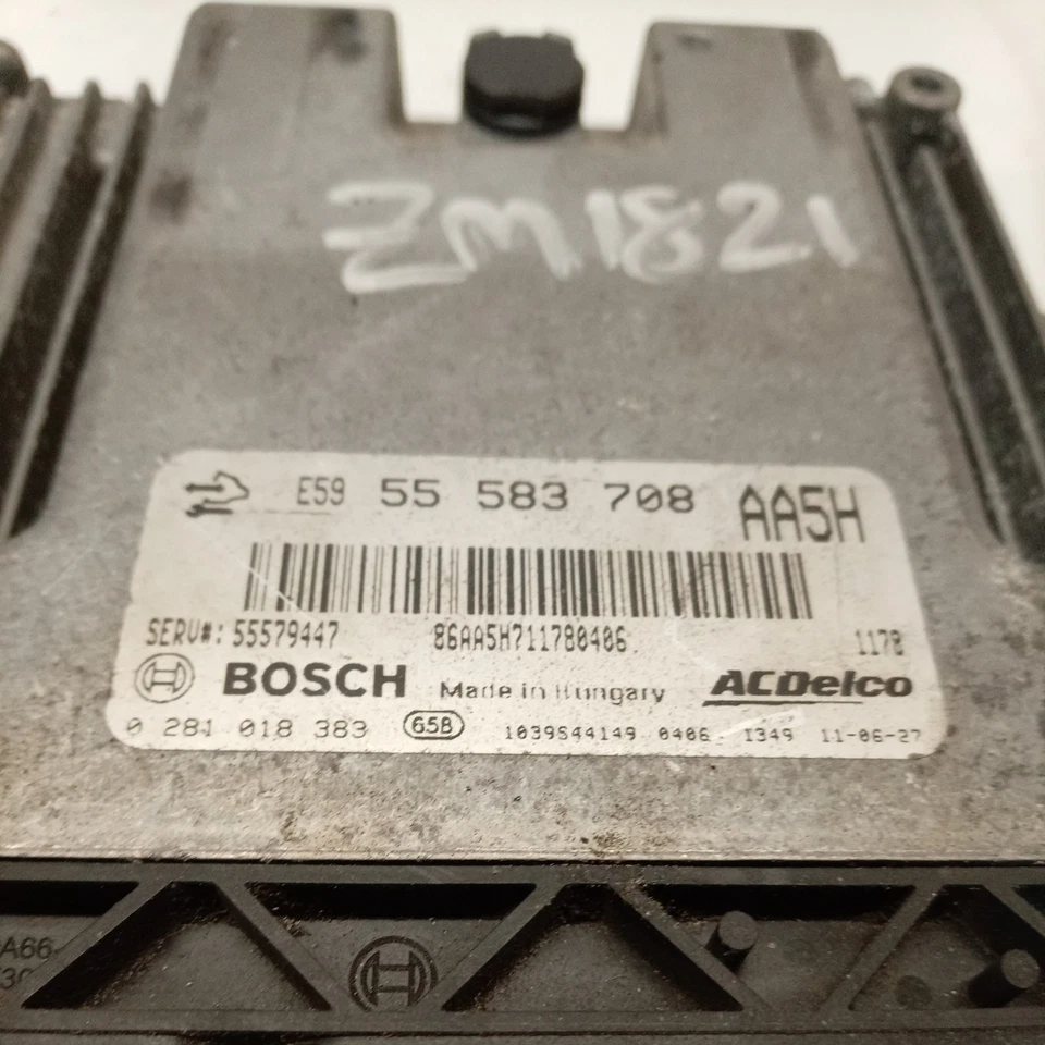 CHEVROLET AVEO 2011-2015 1.3 VCDI DIESEL ENGINE CONTROL UNIT ECU 55583708  - Image 2 of 3