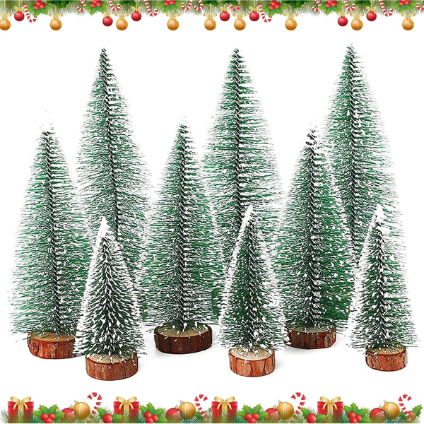Mini Weihnachtsbaum, 9 StüCk Kleiner Weihnachtsbaum, KüNstlicher Weihnachtsbaum,-image