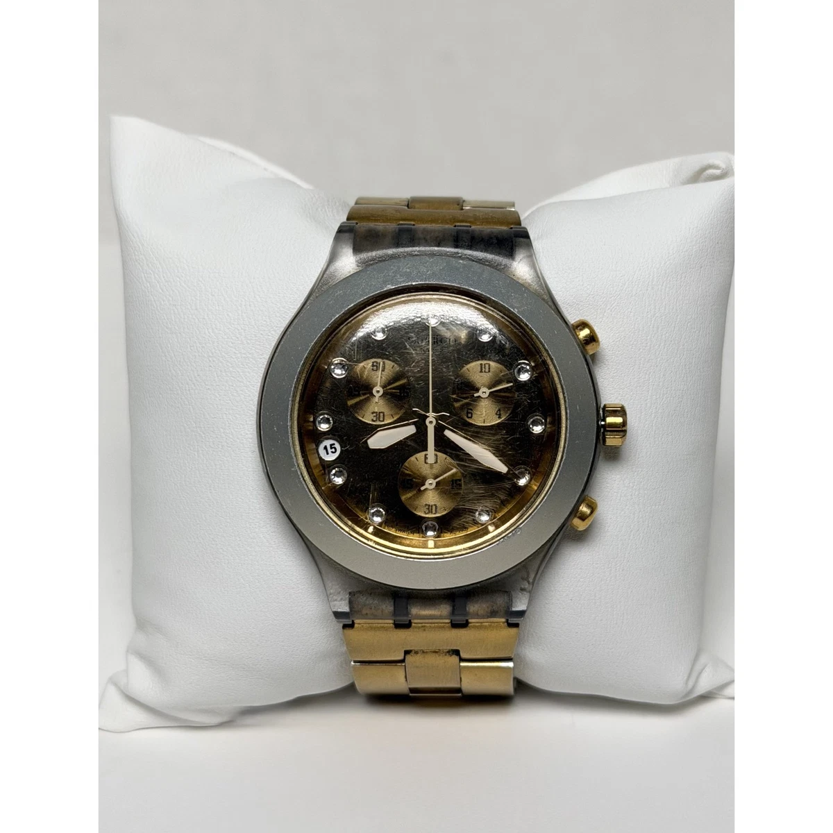 Stainless Steel Band Wristwatches with Chronograph Swatch 