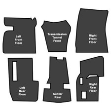 Sound Deadener For 1962-1978 Chrysler New Yorker Die Cut Eva Complete 6pc