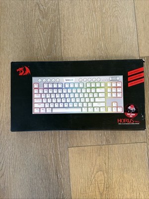 Redragon Horus TKL K621 RGB Gaming Keyboard, Wireless/Bluetooth/Wired, White