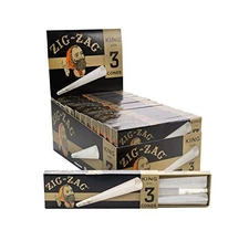 Zig-Zag King Pre Rolled Cones Ultra Thin - (24-Pack) 3 Cones Per Pack 114 Cones