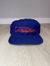 Vintage NHL Montreal Canadiens Sports Specialties Script Snapback Hat