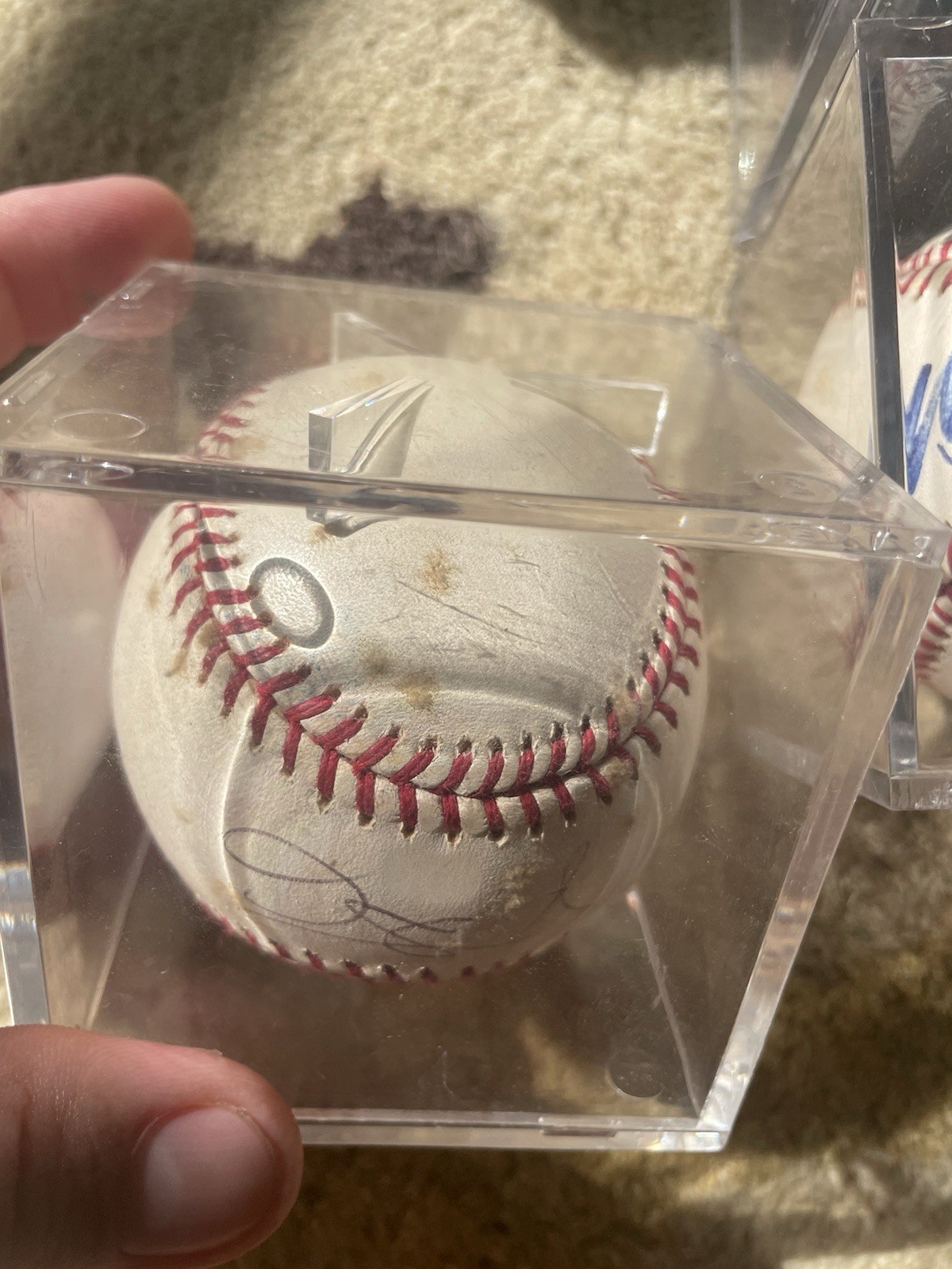 David Ortiz Signed Official MLB Baseball PSA guarantee  view 2