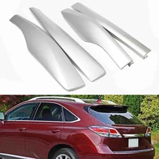 4PC Roof Rack Rail End Bar Cover ABS For Lexus RX350 F Sport RX 350 Base 2009-15