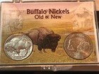 !937 & 2005 Buffalo Nickels Old & New Both beautiful new uncirculated Coins