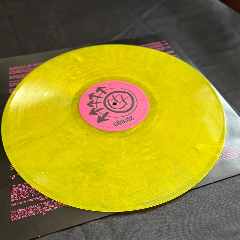 Blink-182 ONE MORE TIME… Egg Splatter Limited Edition Color Vinyl Record - Image 3 of 4