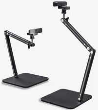 Webcam Camera Stand, Phone Mount, Sturdy Desk Mount for C922 Black 