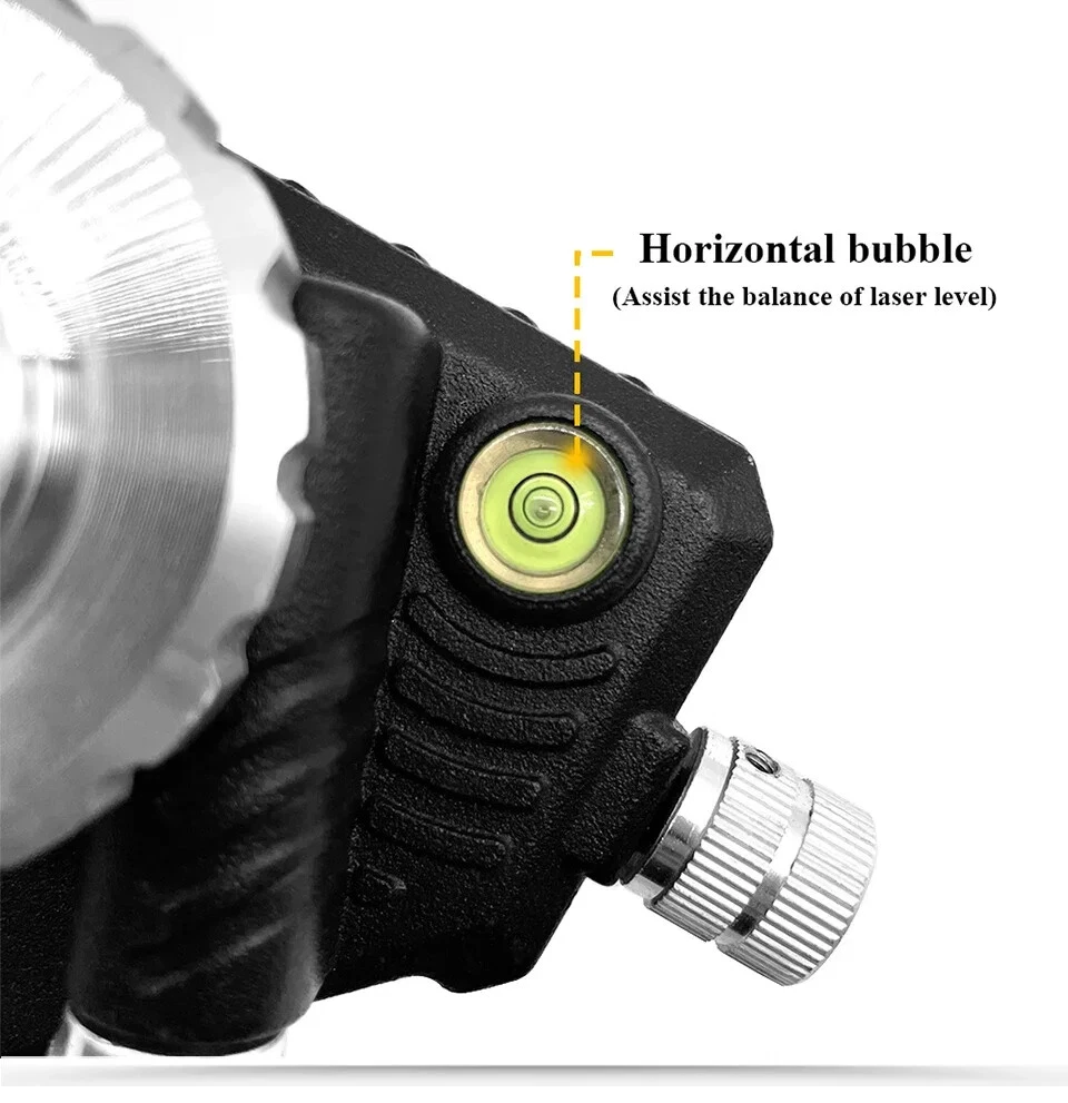 Adjustable Laser Level Metal Tripod Bracket 360 Rotation Base 1/4 Inch Interface