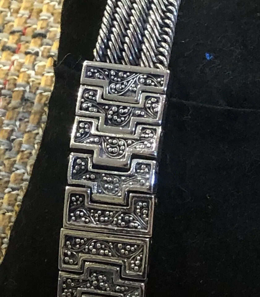 LOIS HILL Automatic Silver Grey Round Sterling Si… - image 5