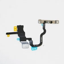 OEM Power ON/OFF Switch Button Flex Cable with Metal Plate For iPhone X 5.8 inch