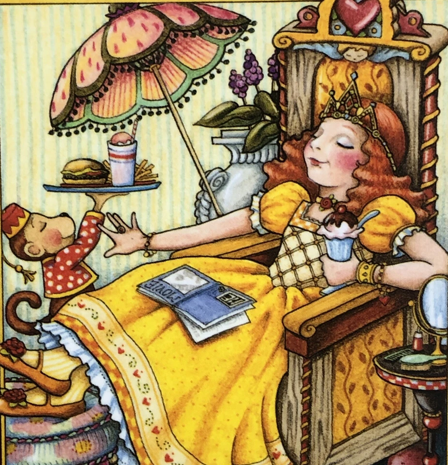 Mary Engelbreit Handmade Greeting Card-The Princess Of Quite A Lot - Image 3 of 3