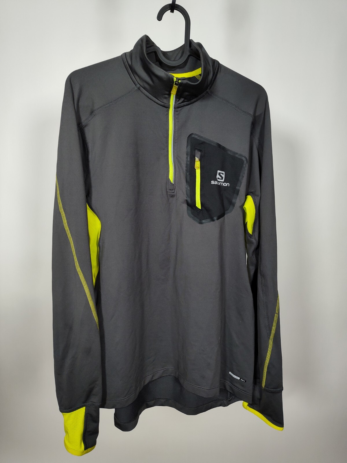 Camicia Salomon Trail Lite strato base manica lunga 1 4 zip uomo trail running M