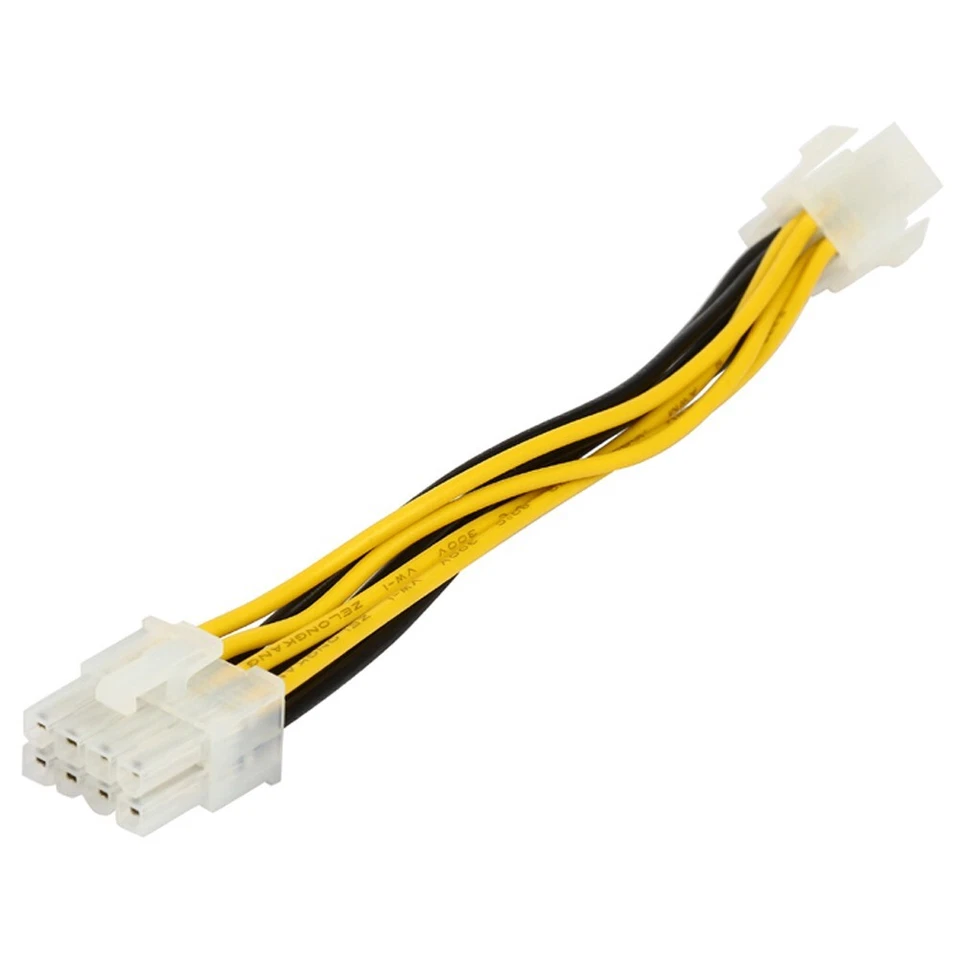 C53 PC Mainboard Strom Adapter Kabel 4 pol ATX zu 8 pol EATX / EPS P4 zu P8 18cm - Bild 4 von 4