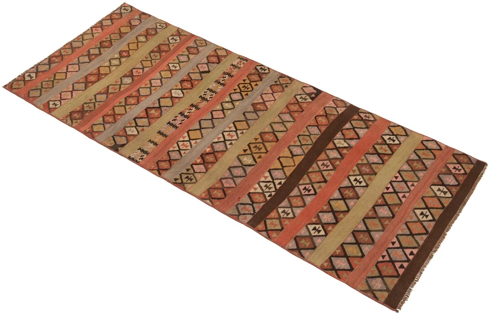 Kelim 240x94 cm Handgewebter Perserteppich Kilim Wolle Carpet Rug Orient Läufer - Bild 4 von 4