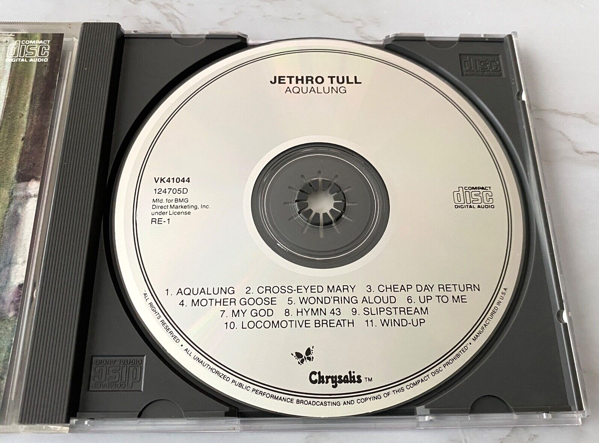 Jethro Tull Aqualung CD EARLY PRESS! Chrysalis VK 41044 DIDX 68
