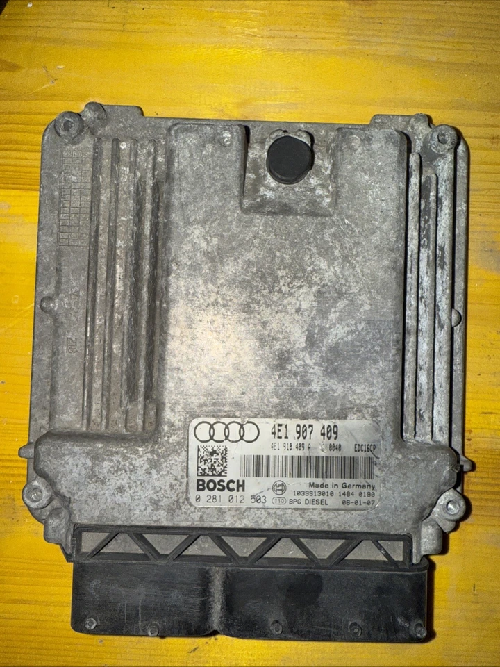 4E1907409 0281012503 Edc16cp34 Audi A8 4200 Tdi Centralina Motore Funzionante - Immagine 2 di 4