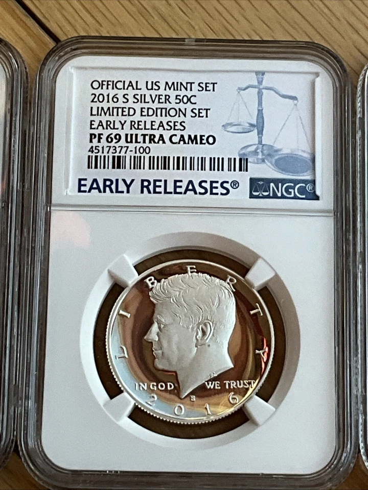 2016 LIMITED EDITION PROOF SET NGC PROOF 69 EARLY RELEASE BLUE LABEL COMPLETE 69 - Image 3 of 4
