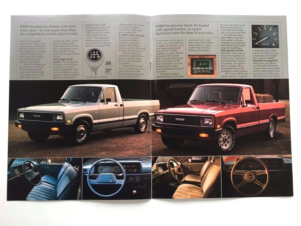 1983 Mazda Truck Original Car Sales Brochure Catalog - B2000 B2200