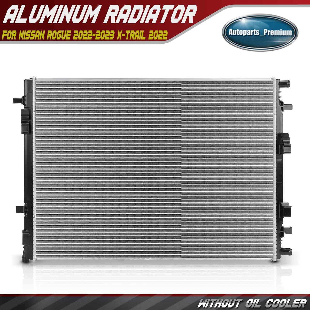 New 16 mm Auxiliary Radiator for Nissan Rogue 2021 2022 2023