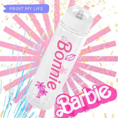 Barbie personalised water bottle 725ml