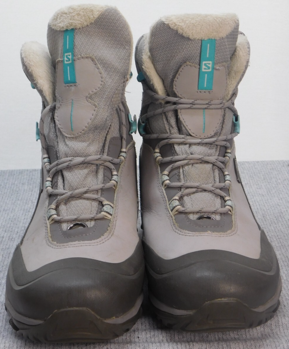 Salomon Stivali da Neve Invernali Impermeabili Donna 7 Grigio 368987S