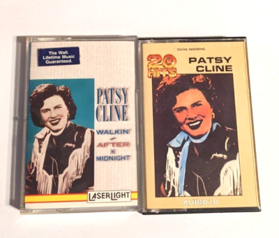 Walkin' After Midnight [LaserLight] & 20 Hits by Patsy Cline Cassette tapes lot