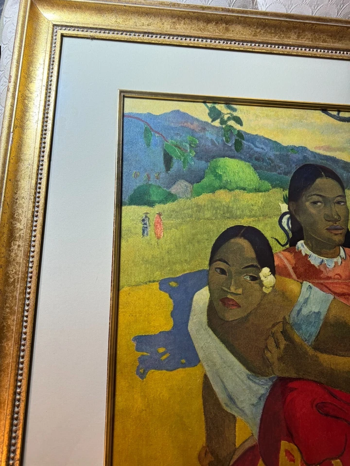 Huge  Paul Gauguin (1848 - 1903) "Nafea Faaipolpo" Color Print - Framed - Image 2 of 4