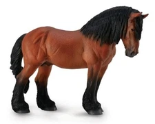 CollectA New * Bay Ardennes Stallion * 88759 Draft Breyer Corral Pal Model Horse