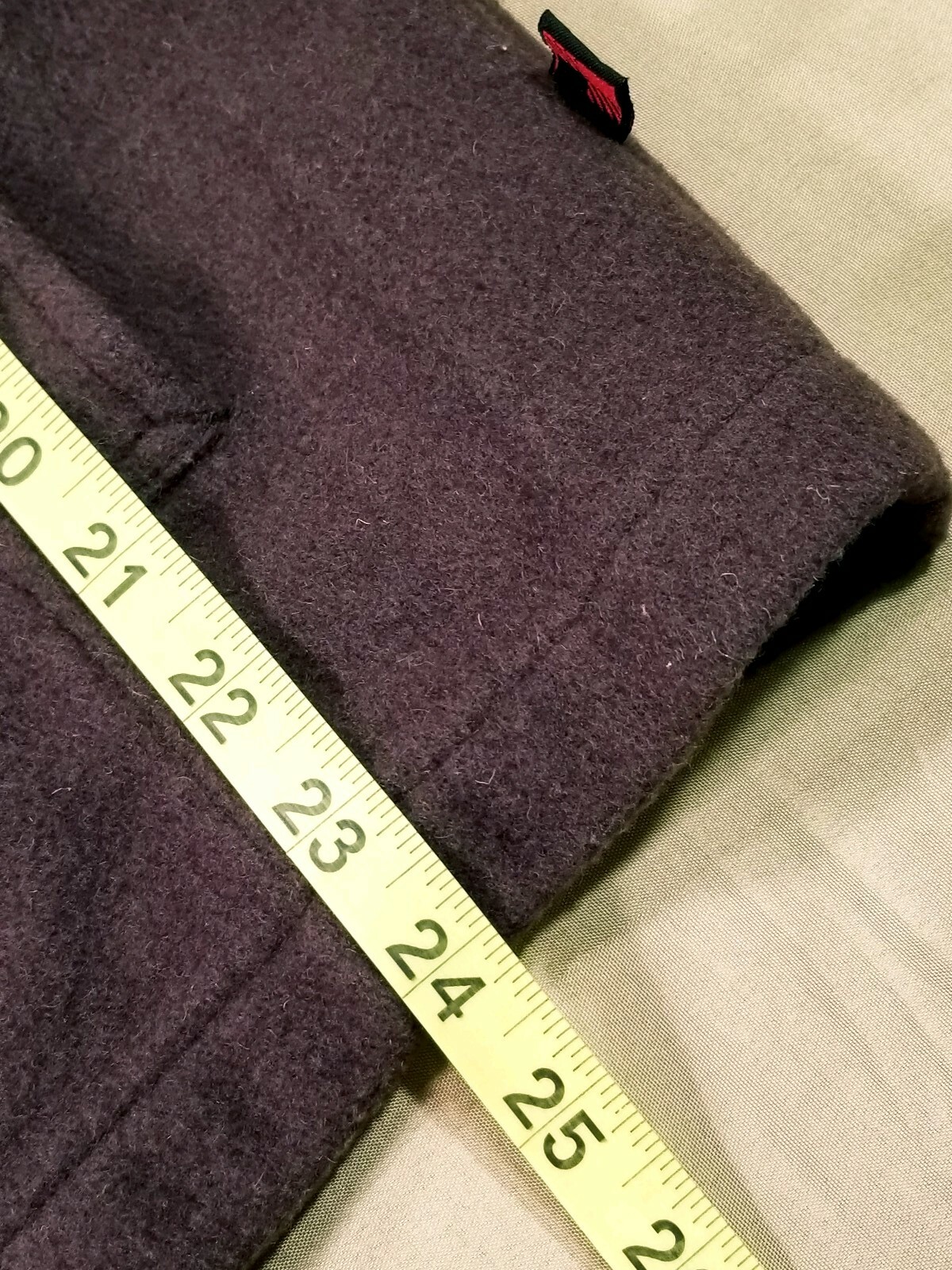 WOOLRICH braune Wollknopf Pfau lange Jacke Damen M Medium eBay