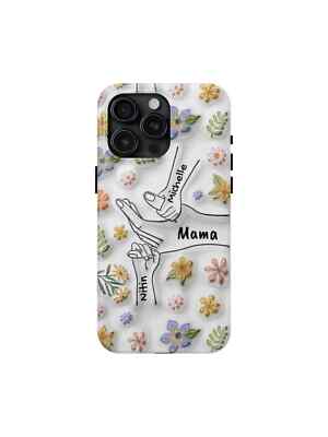 Individuelle Handyhülle You Hold Our Hands personalisiert Name 3D Puffy Print für iPhone