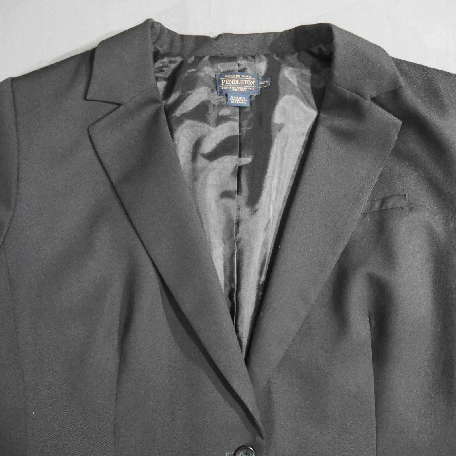 Pendleton Women's One Button Blazer Jacket 100% V… - image 5