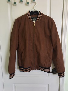zara faux leather bomber jacket