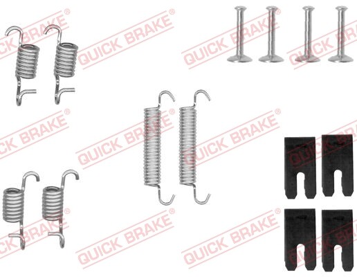 Quick Brake 105-0850 Accessory Kit, Parking Brake Shoes For Toyota-image